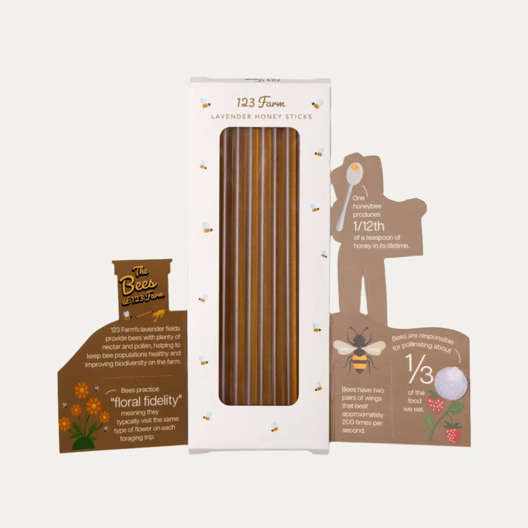 Lavender Honey Sticks – 10 Pack with Storybook Style Design
