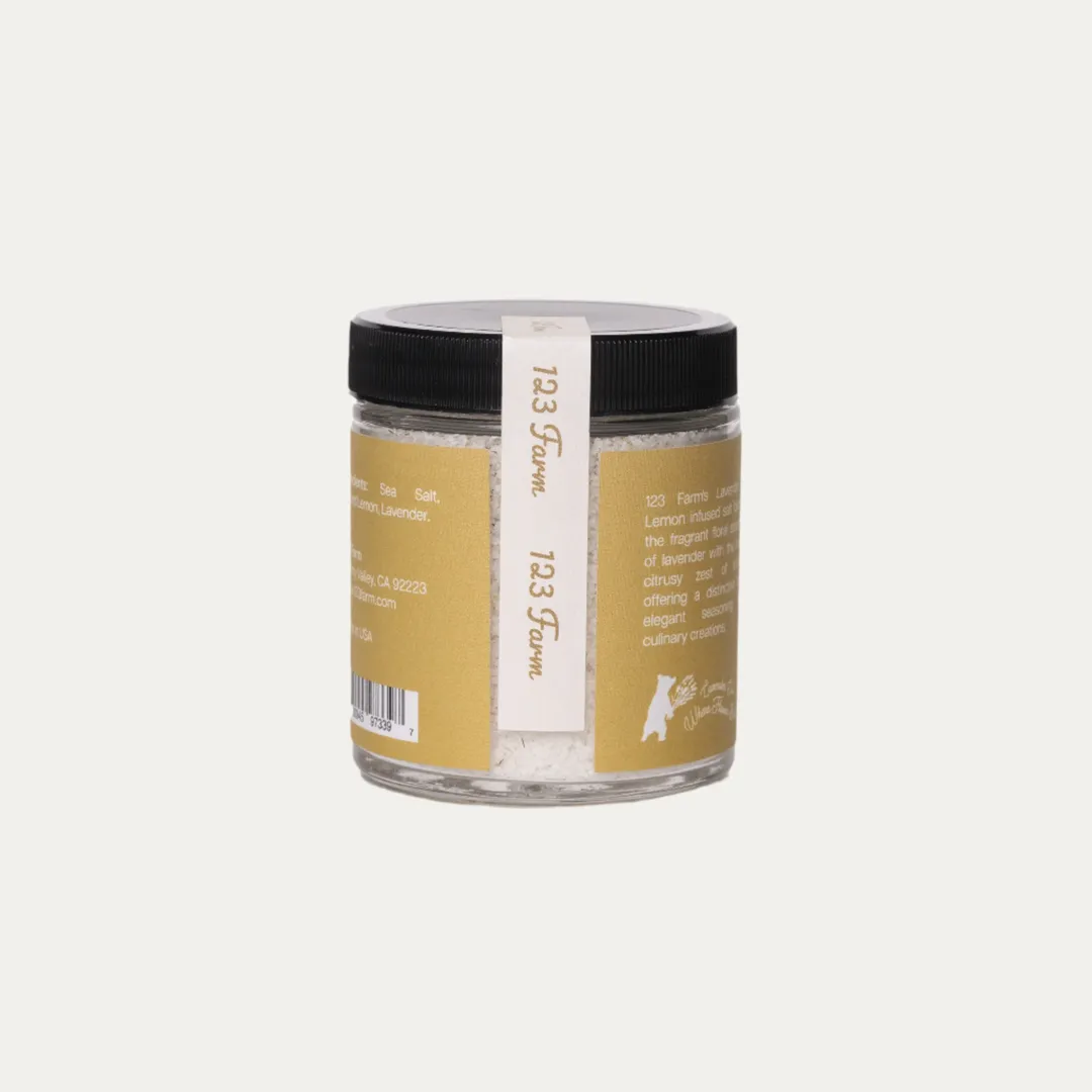 Lavender Lemon Salt – 123 Farm Gourmet Seasoning, 4 oz