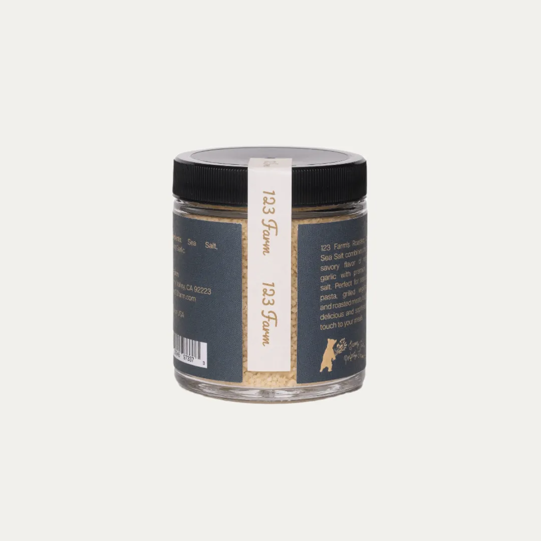 Roasted Garlic Salt – 123 Farm Gourmet Seasoning, 4 oz