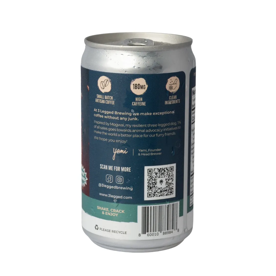 Irish Cream Nitro Cold Brew Ready-to-Drink, 0-Sugar, 0-dairy Canned Coffee
