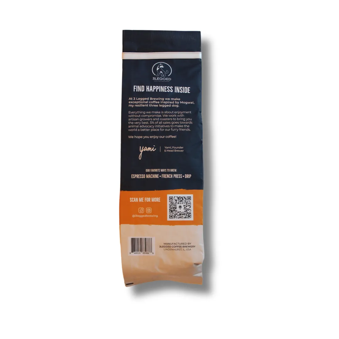Espresso Medium Roast Whole Bean Coffee 12oz Retail Bag
