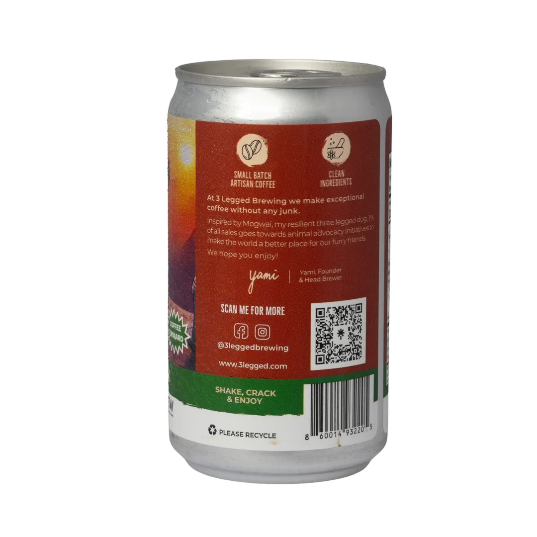 Decaf Black Unsweetened Nitro Cold Brew Ready-to-Drink Canned Coffee