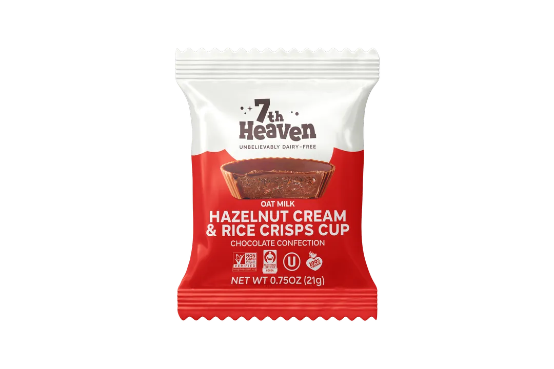 Hazelnut Cream & Rice Crisps Cups Pouch - Oat Milk Chocolate Confection