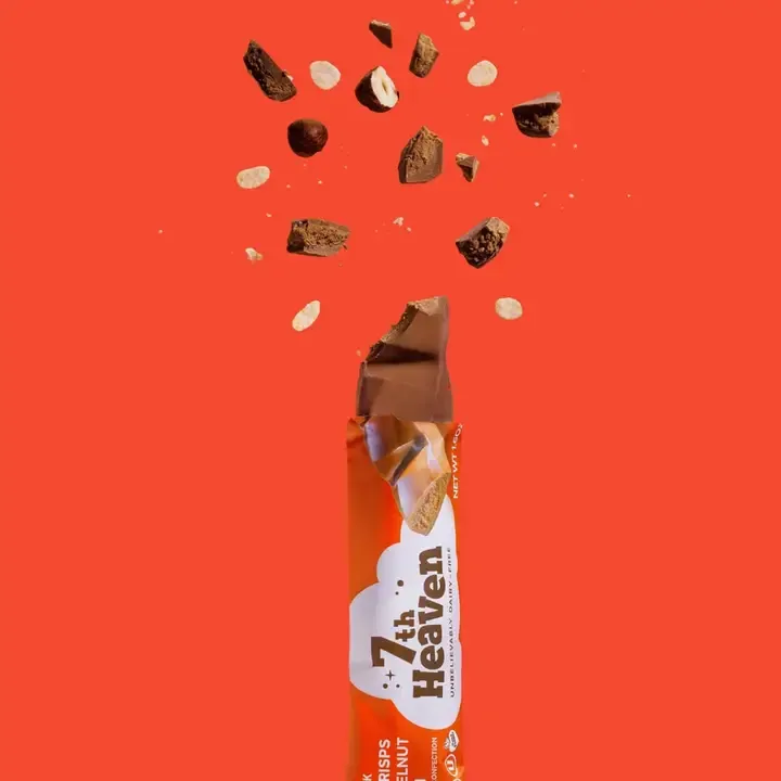 Hazelnut Cream & Rice Crisps - Oat Milk Chocolate Confection