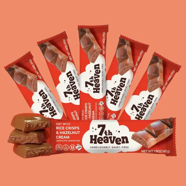 Hazelnut Cream & Rice Crisps - Oat Milk Chocolate Confection