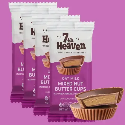 Mixed Nuts Cream Cups - Oat Milk Chocolate Confection