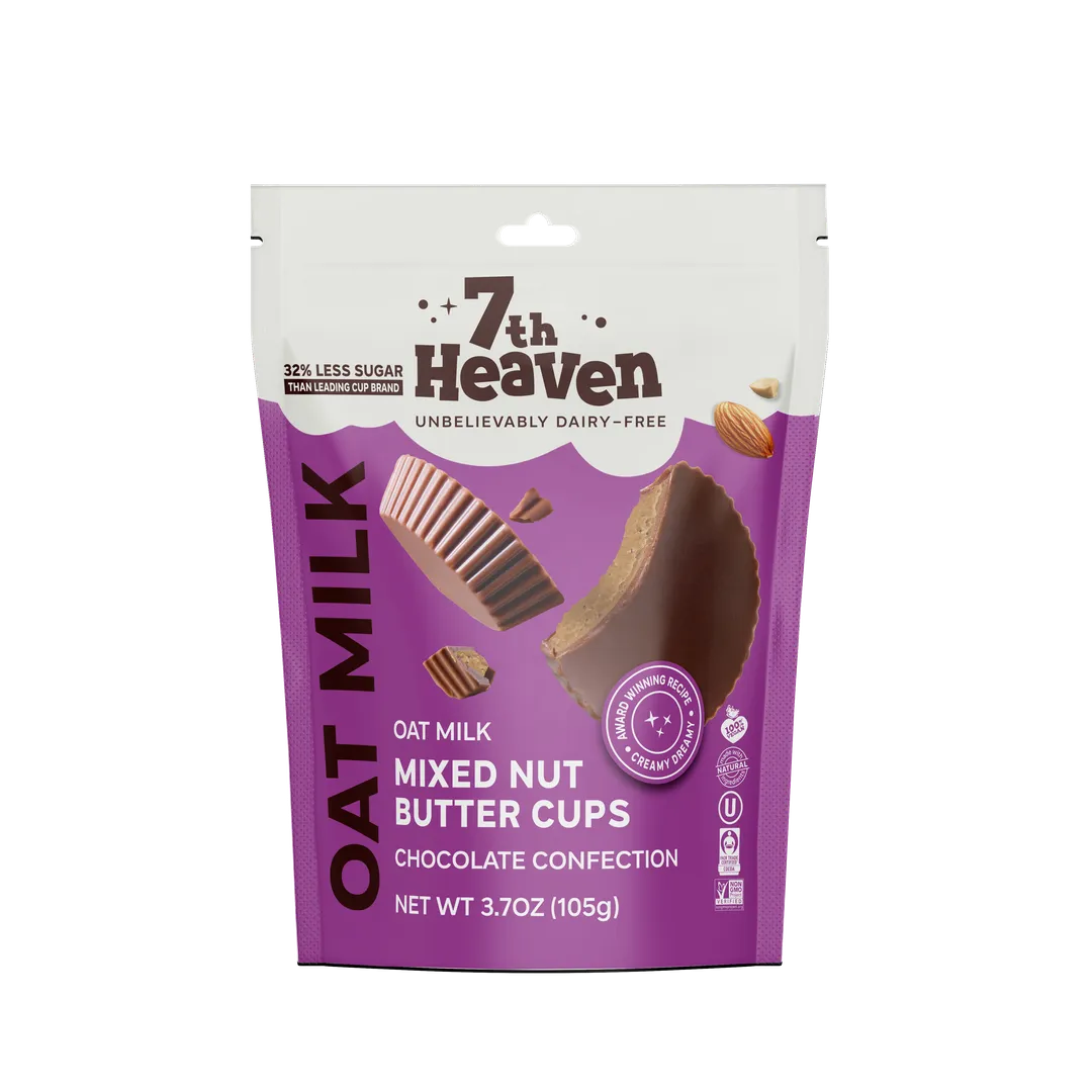 Mixed Nut Butter Cups Pouch - Oat Milk Chocolate Confection