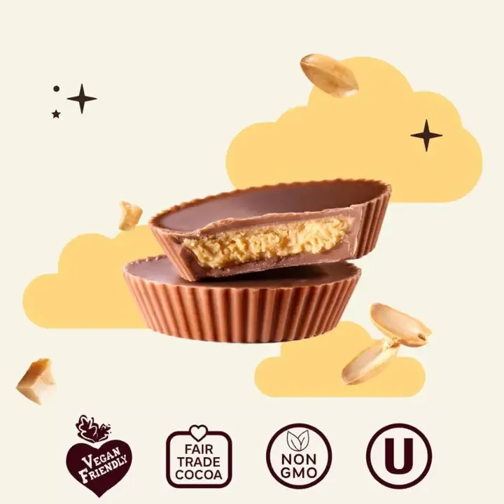 Peanut Butter Cups Pouch - Oat Milk Chocolate Confection