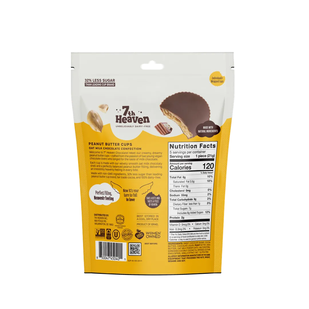 Peanut Butter Cups Pouch - Oat Milk Chocolate Confection