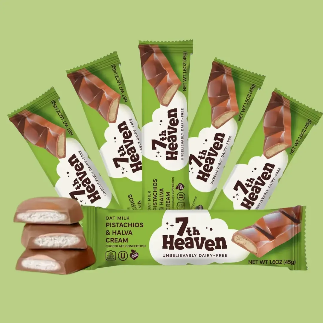 Pistachio & Halva Cream - Oat Milk Chocolate Confection