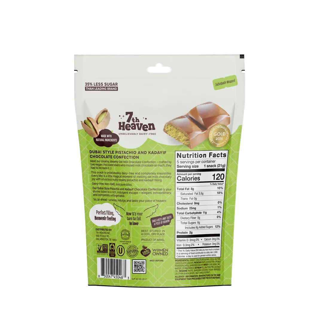 Oat Milk Dubai Style Pistachio and Kadayif Minis Pouch