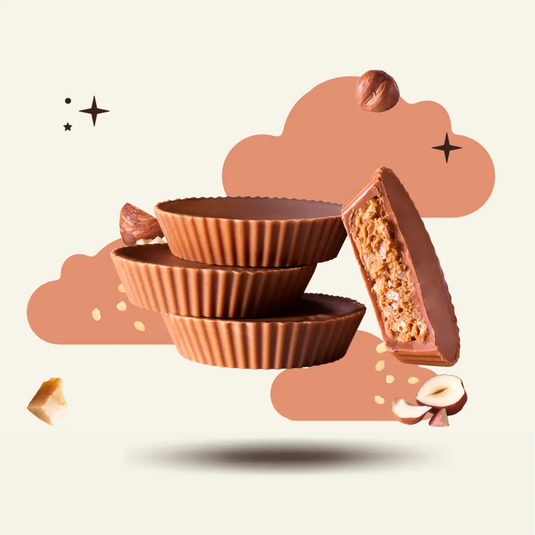 Hazelnut Cream and Rice Crisps Cups