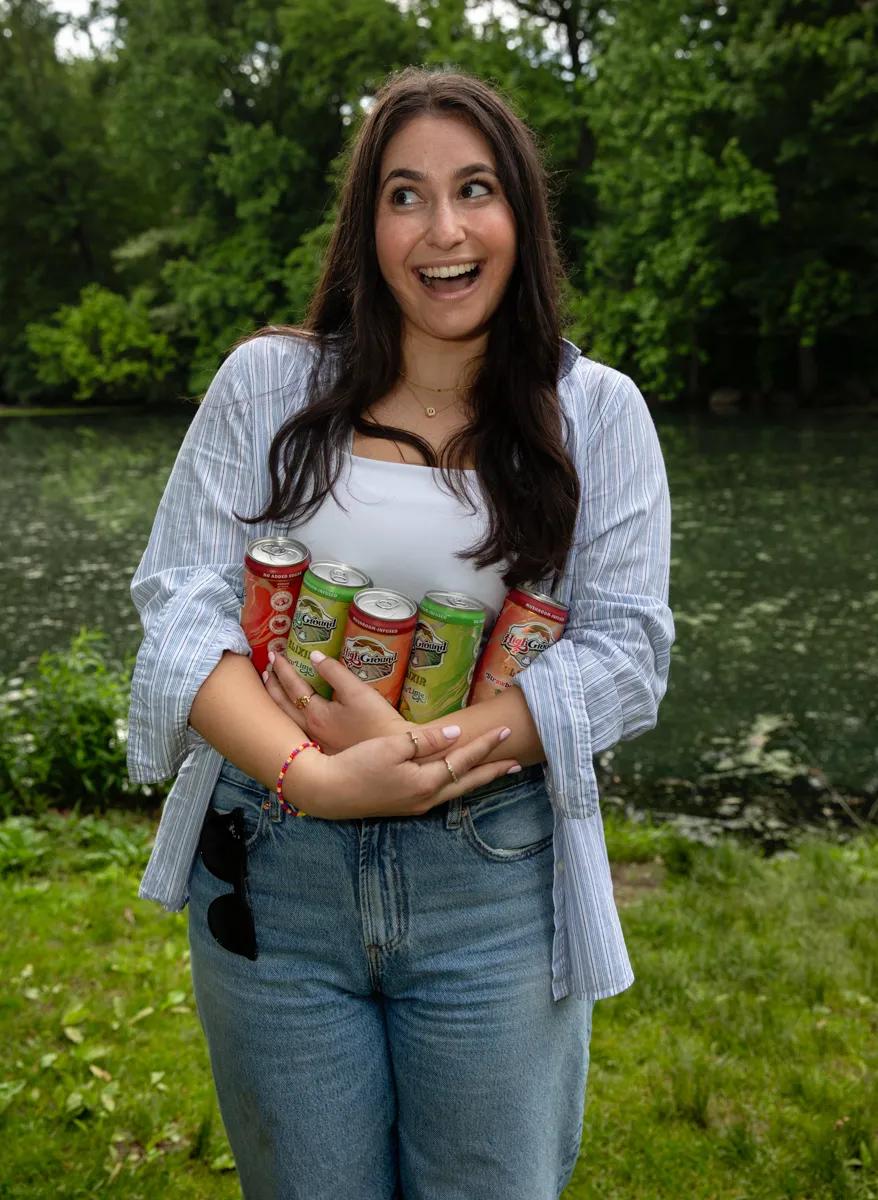 High Ground Elixir All Natural Mushroom Seltzer - Strawberry Peach 12oz