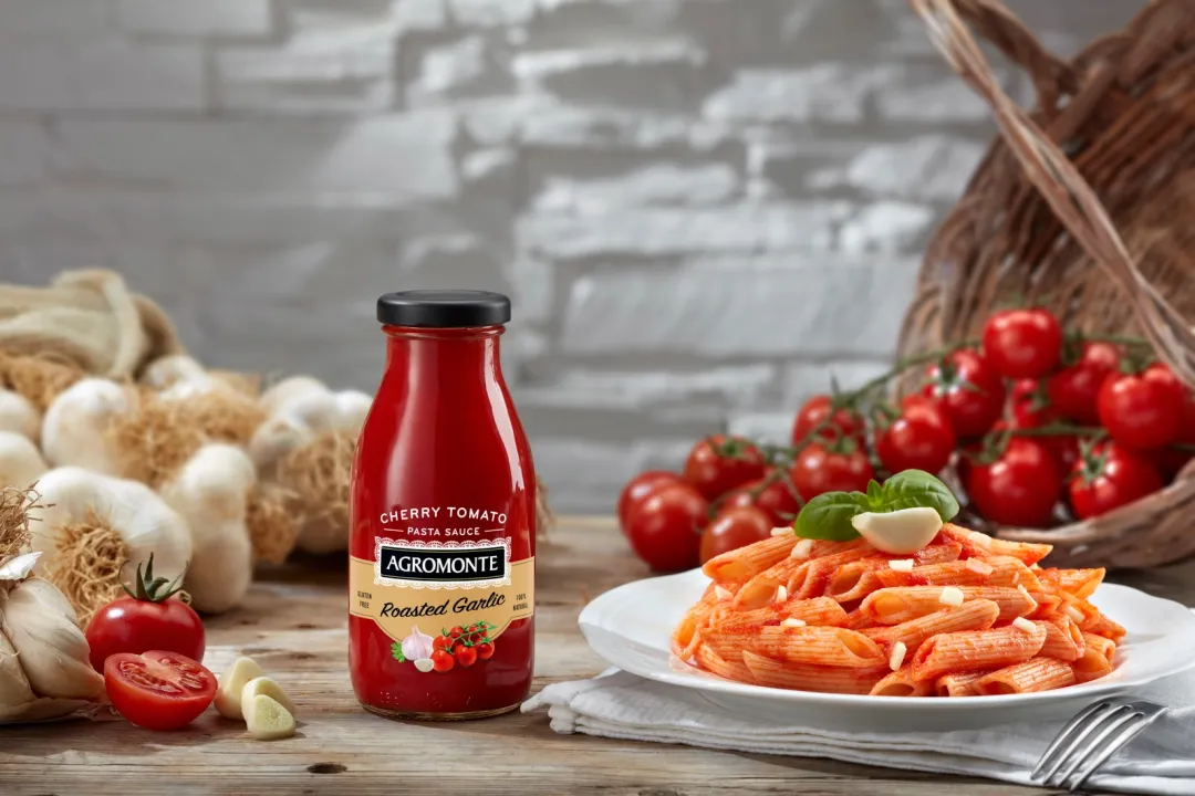 Agromonte Ready To Use Roasted Garlic Pasta Sauce, 9.17oz