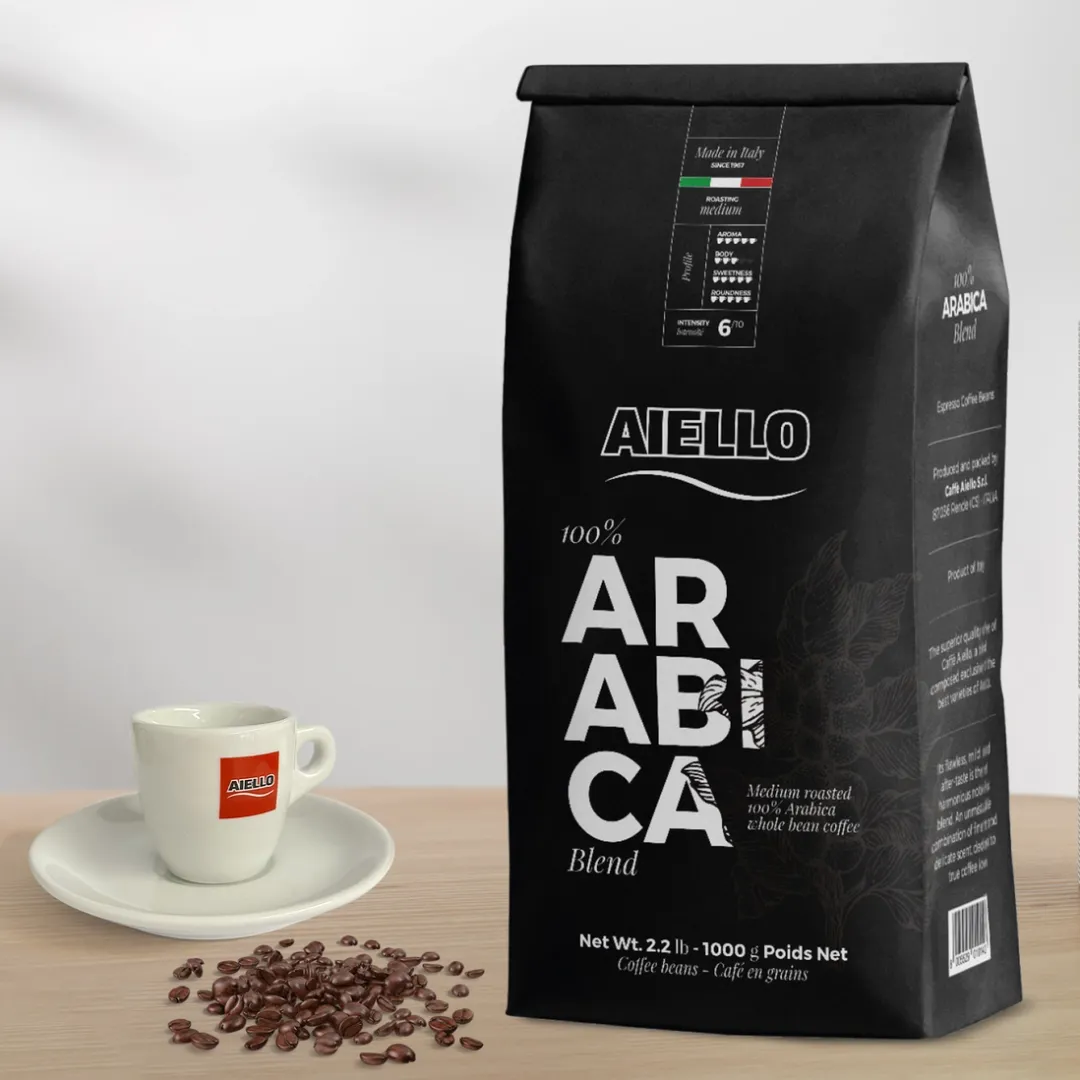 Aiello Caffe Arabica Espresso Coffee Beans - 2.2 lb Bag