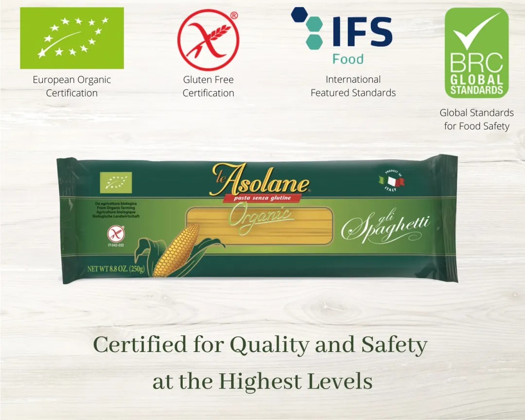 Le Asolane Organic Gluten Free Spaghetti Pasta - 8.8 oz