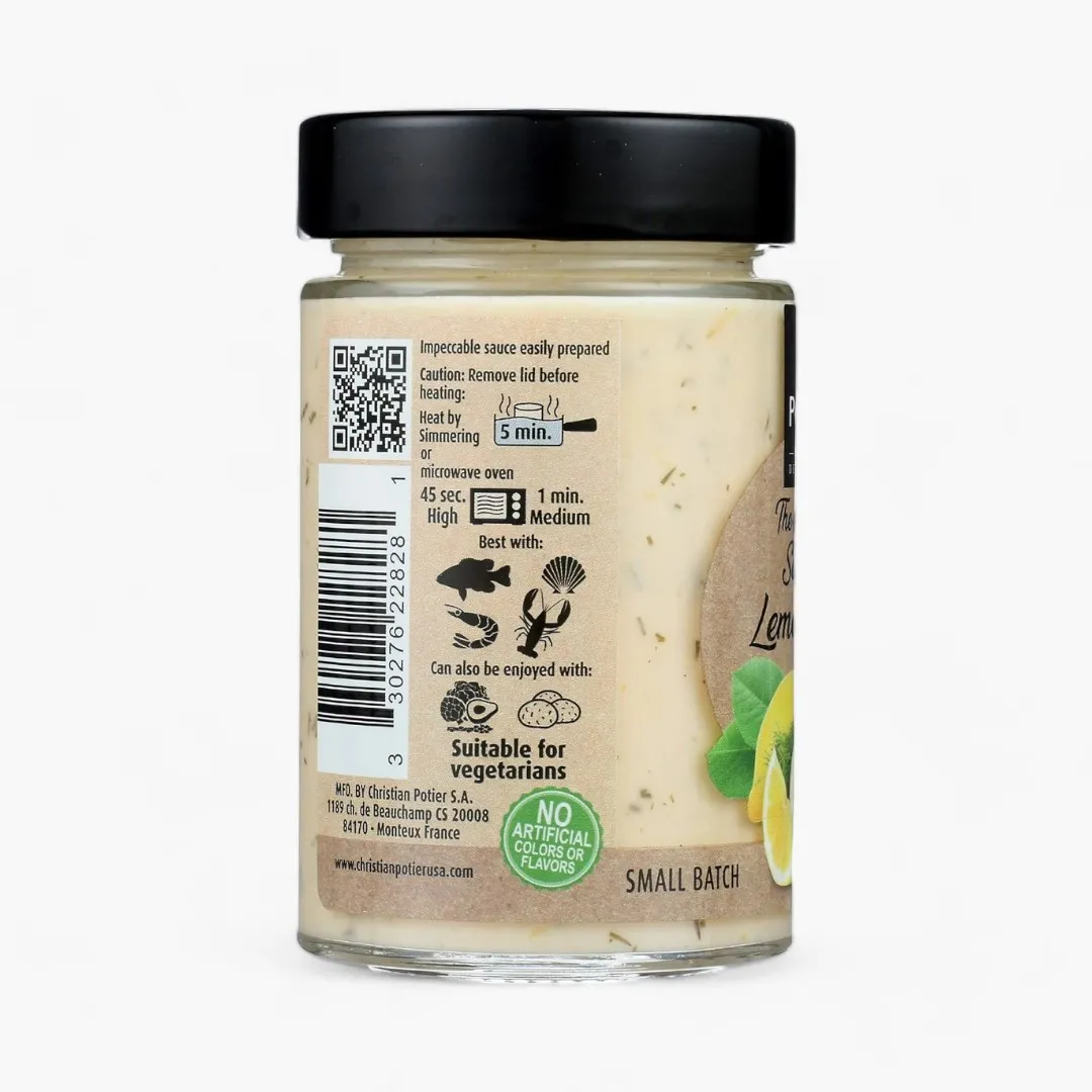 Maison Potier Lemon & Dill Sauce No 8, 6.35oz Glass Jar