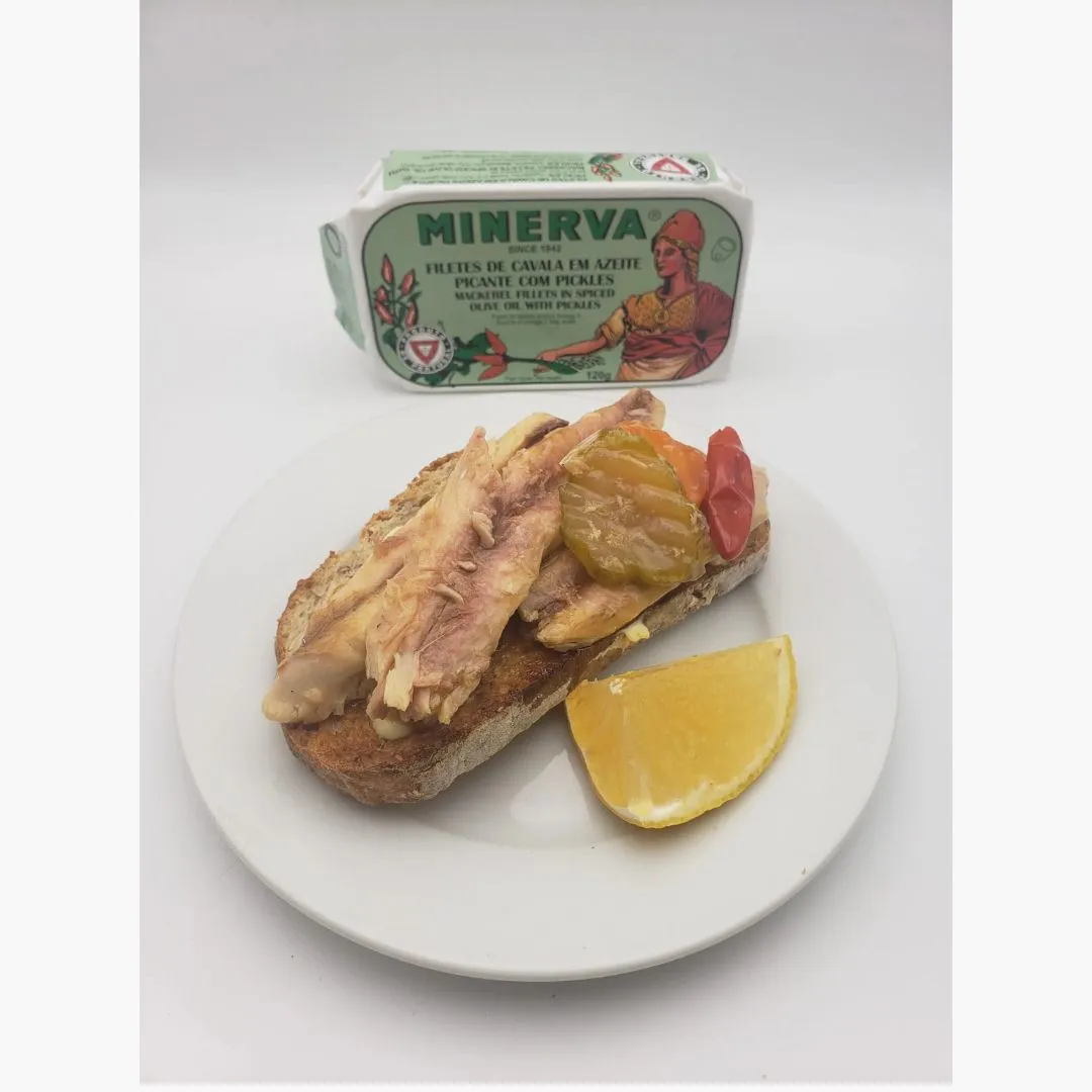 Minerva Gourmet Mackerel Fillets in Spicy Olive Oil