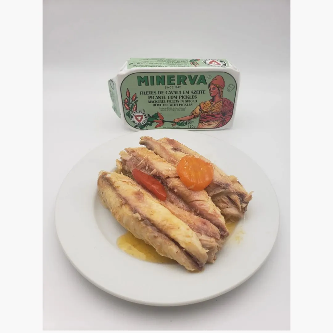 Minerva Gourmet Mackerel Fillets in Spicy Olive Oil