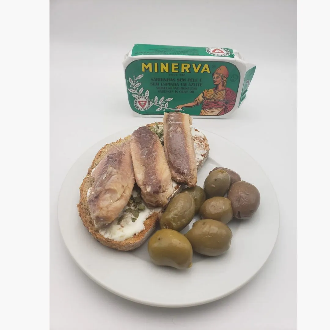 Minerva Gourmet Skinless, Boneless Sardines in Olive Oil