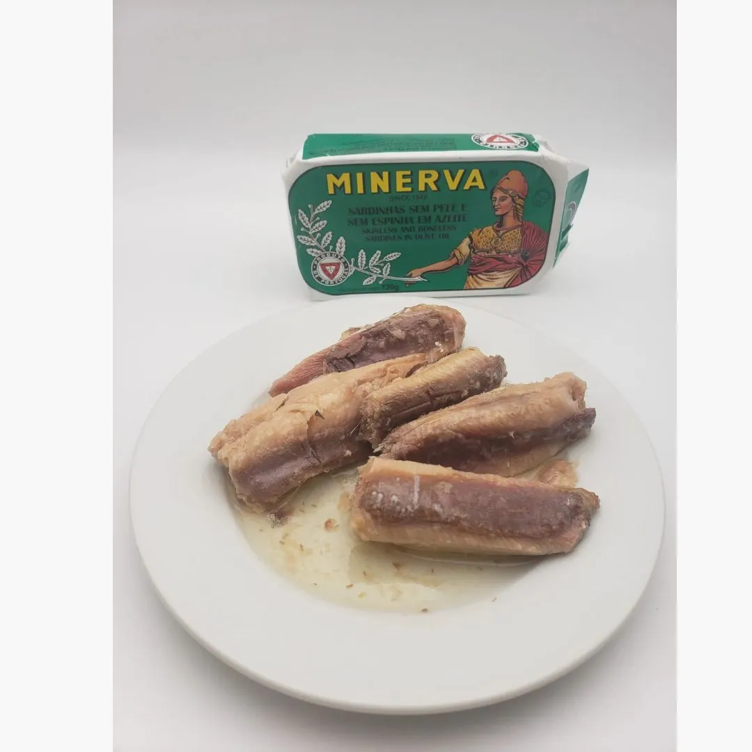 Minerva Gourmet Skinless, Boneless Sardines in Olive Oil