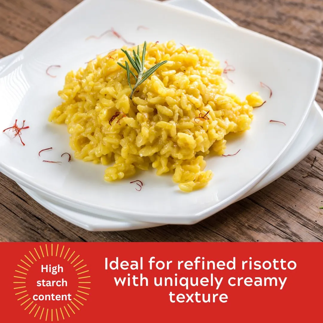Mittino Organic Carnaroli Rice For Risotto