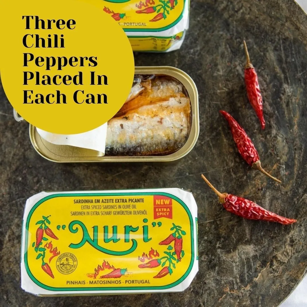 Nuri Sardines in Extra Spicy Olive Oil