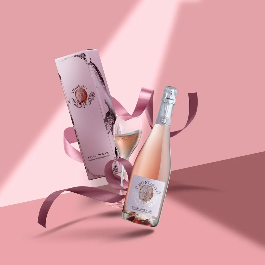 BORESSO EXTRA DRY ROSÉ Sparkling NA Wine from Italy