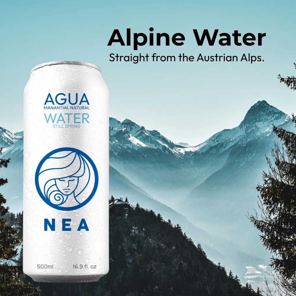 NEA Canned Water Spring Water 12 Pack