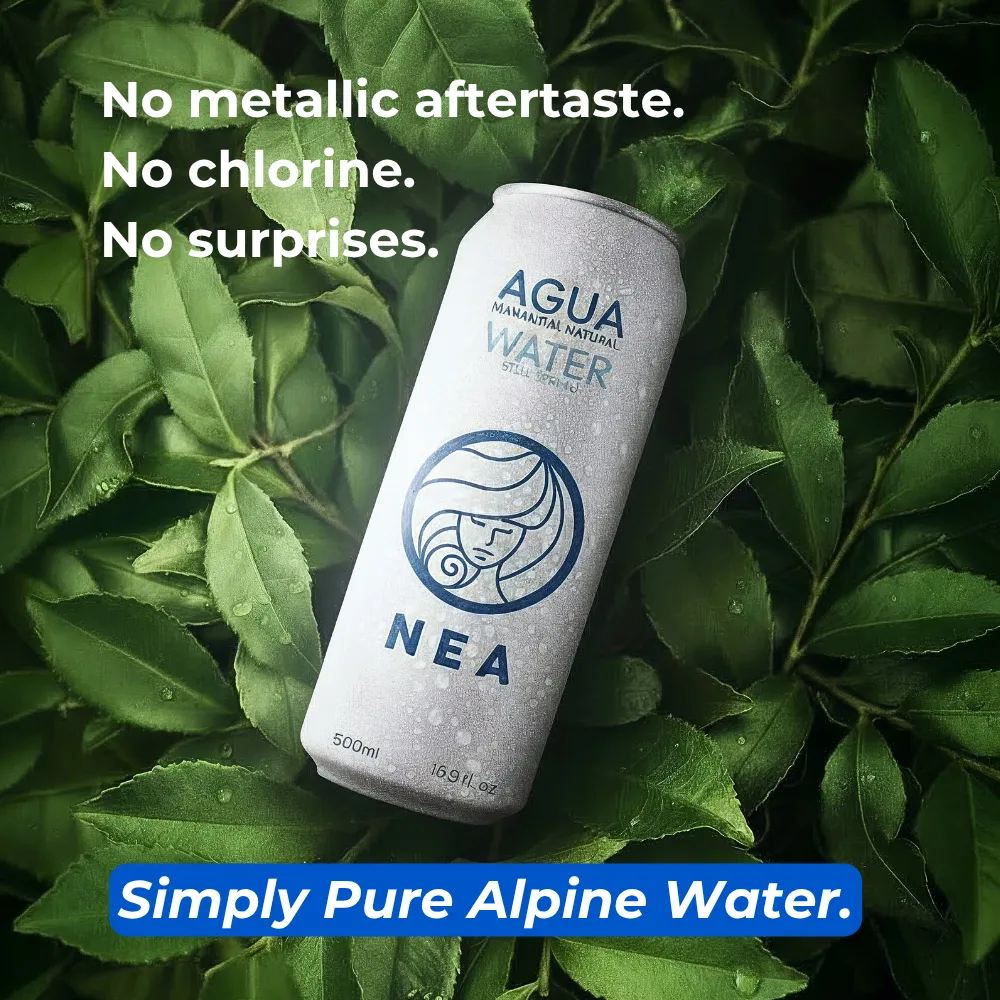 NEA Canned Water Spring Water 12 Pack
