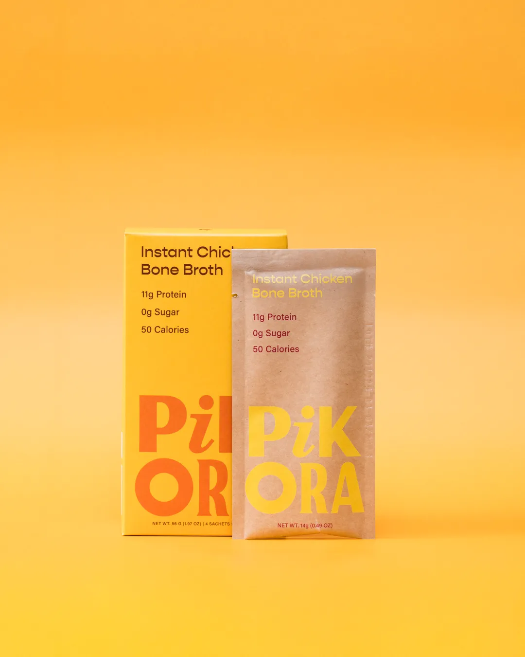 Pikora - Chicken Bone Broth (4 Single-Serve Sachets)