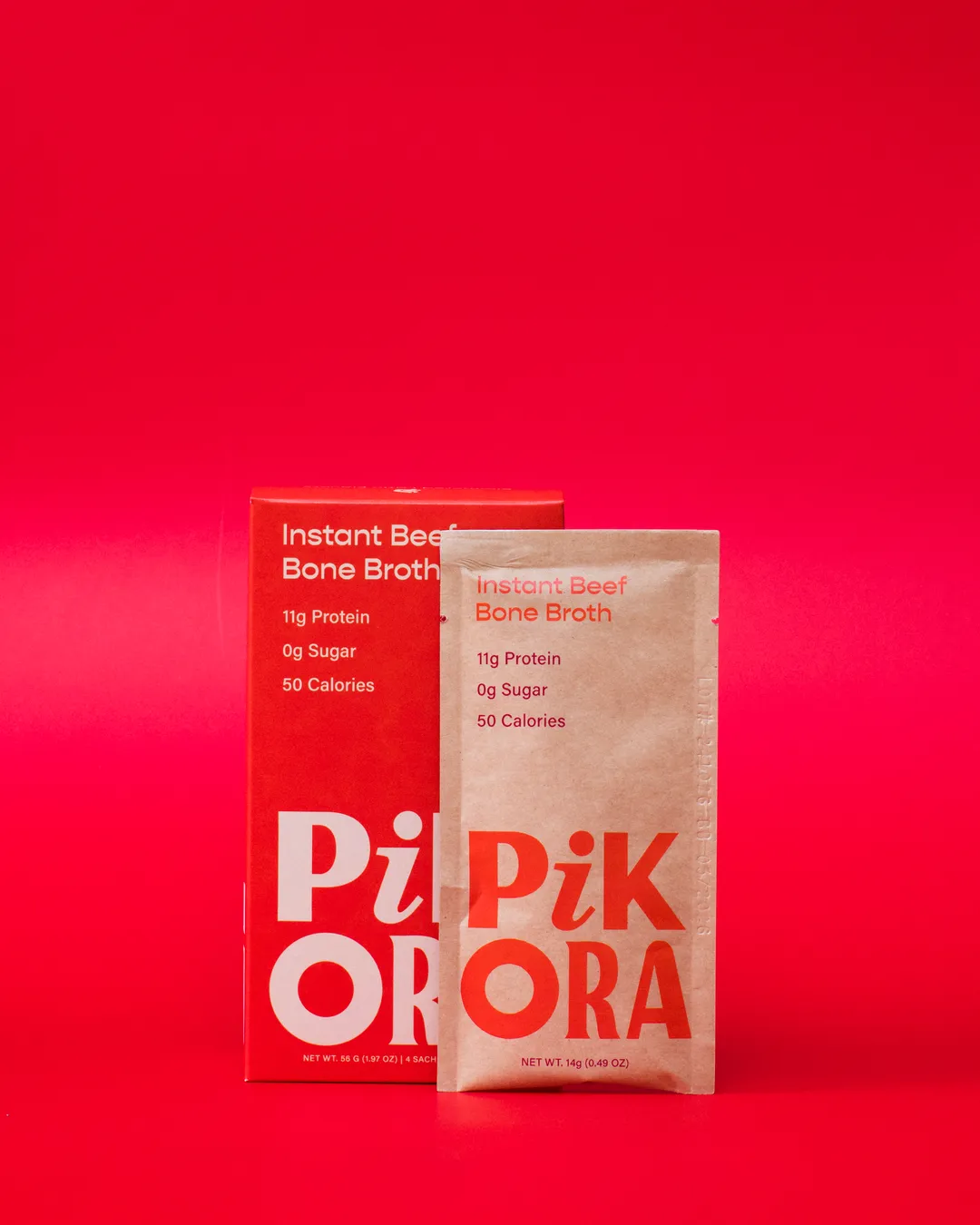 Pikora - Beef Bone Broth (4 Single-Serve Sachets)