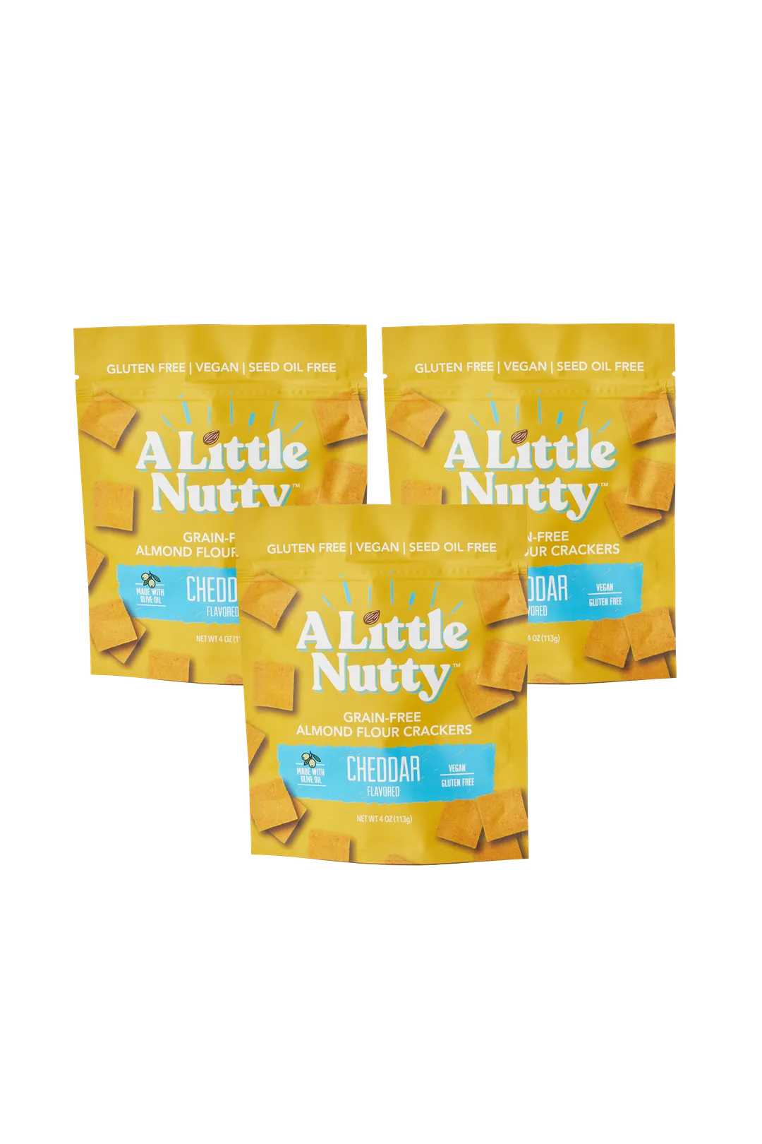 Grain-Free, Gluten-Free Cheddar Flavored Crackers