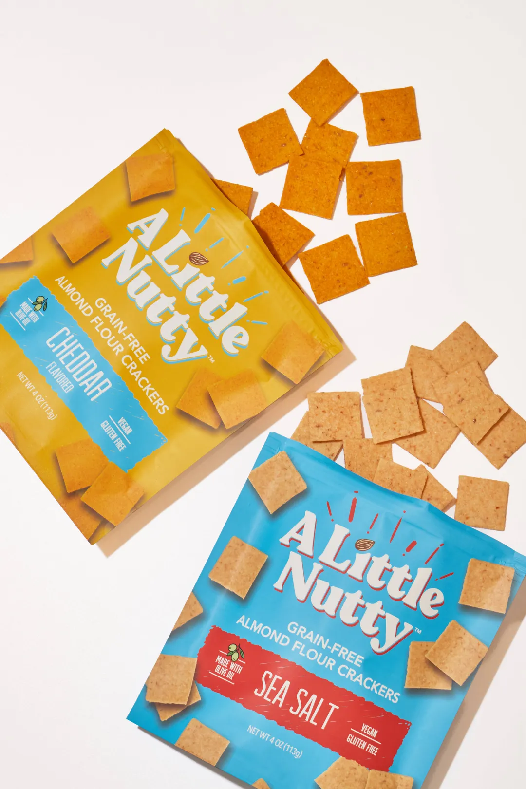 Mixed Case Grain-Free, Gluten-Free Sea Salt & Cheddar Flavored Crackers