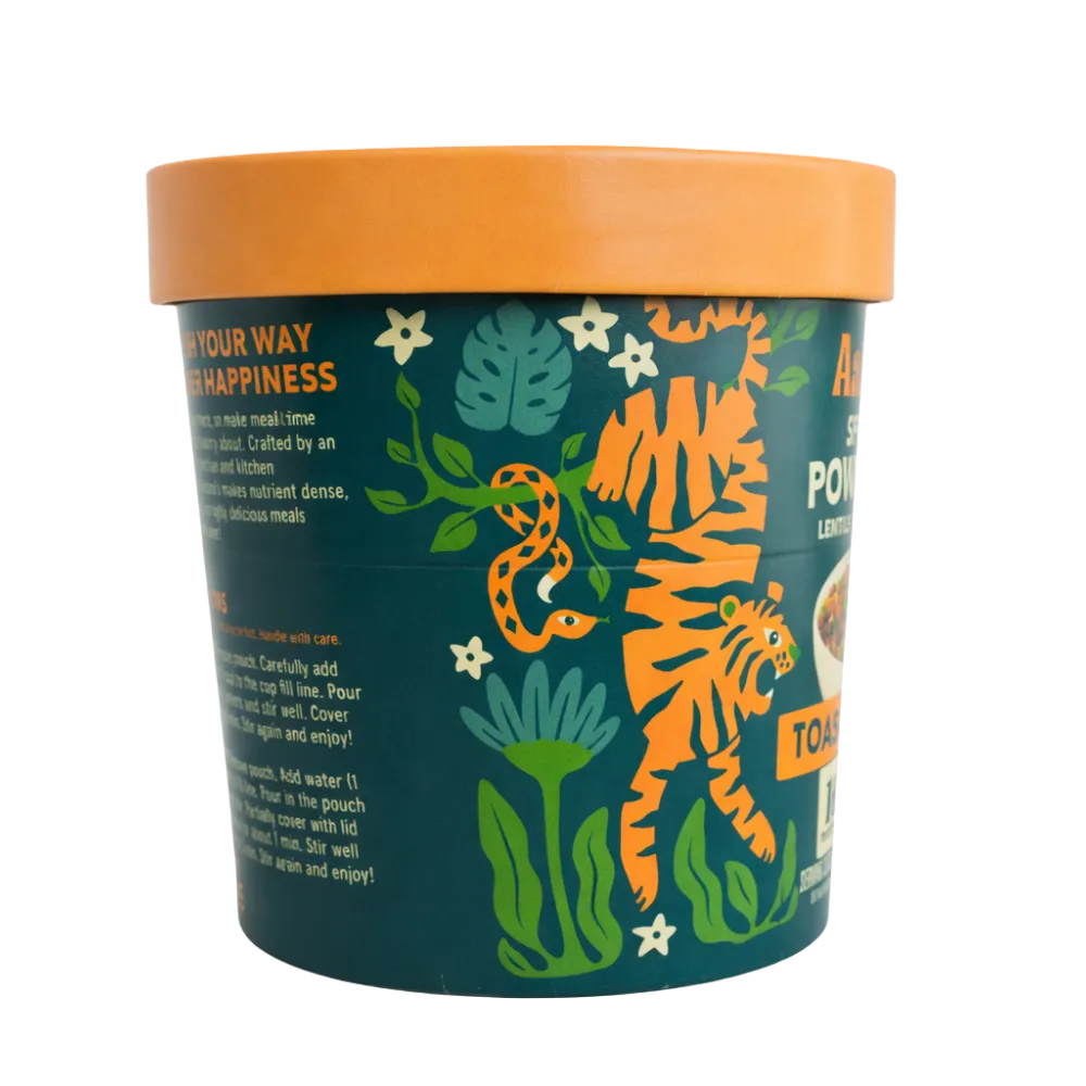 Aahana’s Sprouted Power Bowl - Toasted Curry Gluten‑Free | High Protein | High Fiber | Oil‑Free | Sugar‑Free | Vegan | Plant‑Based | Shelf‑Stable | Ready‑to‑Eat (6 Pack)