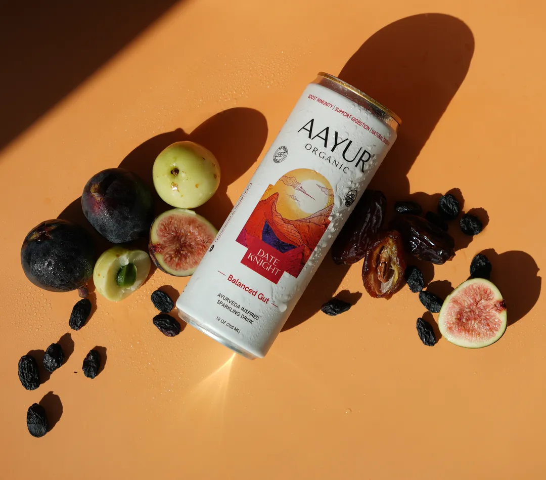 Date Knight | Sparkling Ayurveda-Inspired Beverage | Case of 48 | 12oz