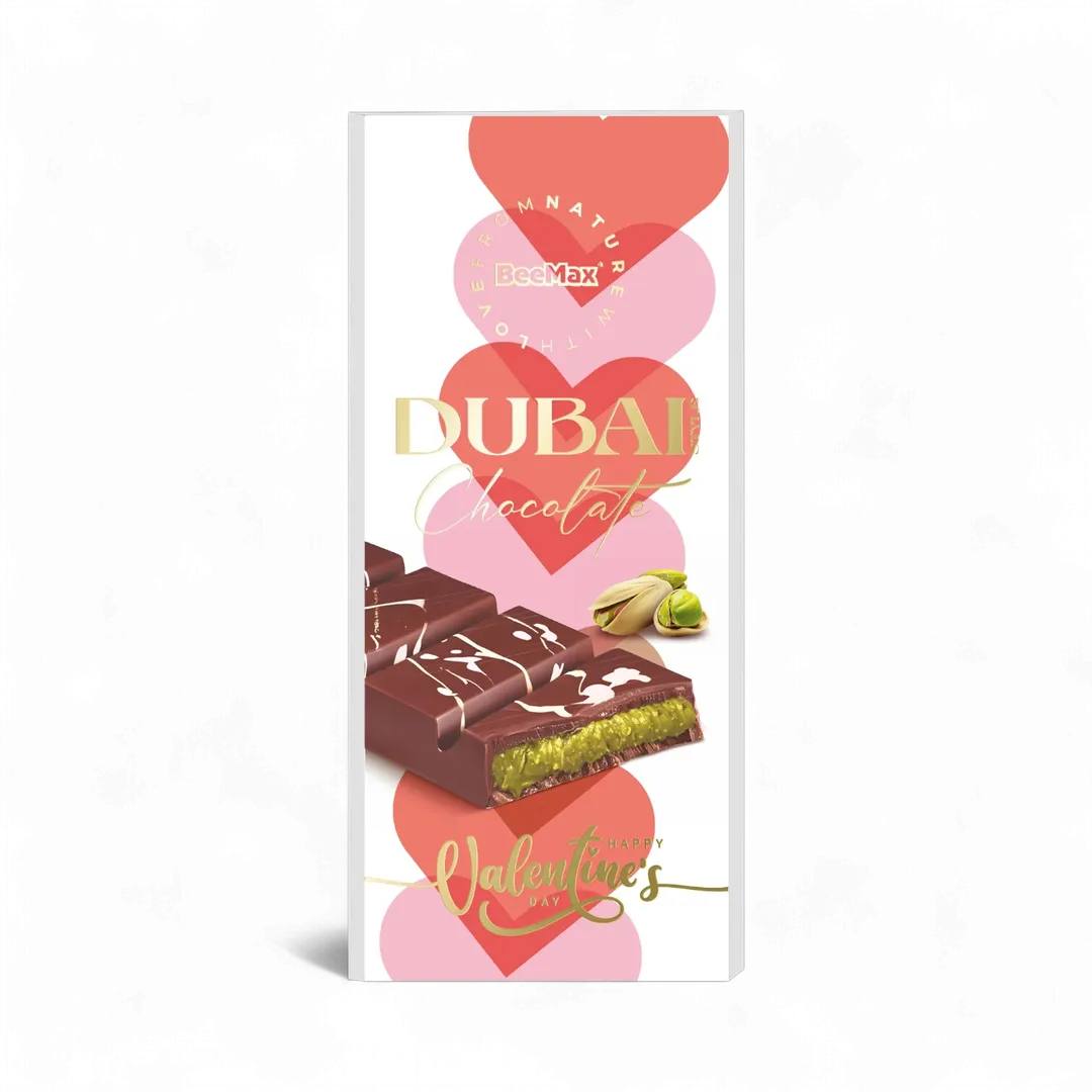 Beemax Dubai Chocolate Valentine Series White Design 3.36oz