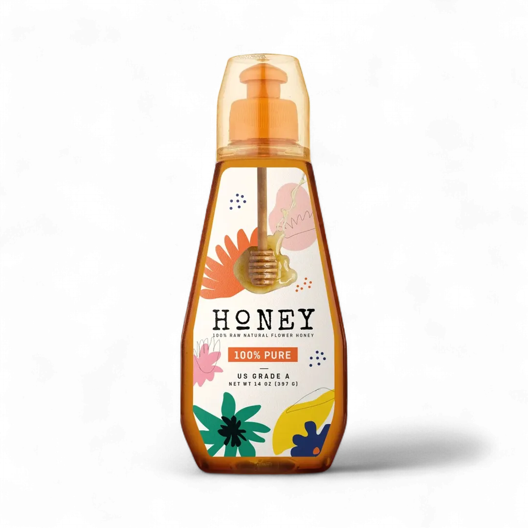 Beemax Honey 14oz Squeeze Bottle Design#1