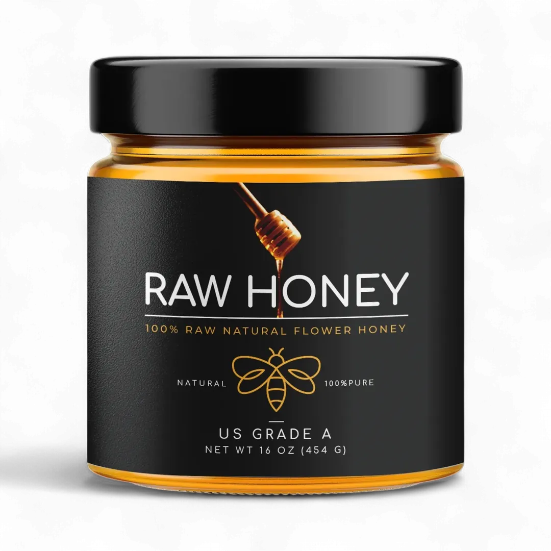 Beemax Honey 160oz Glass Jar Design#2