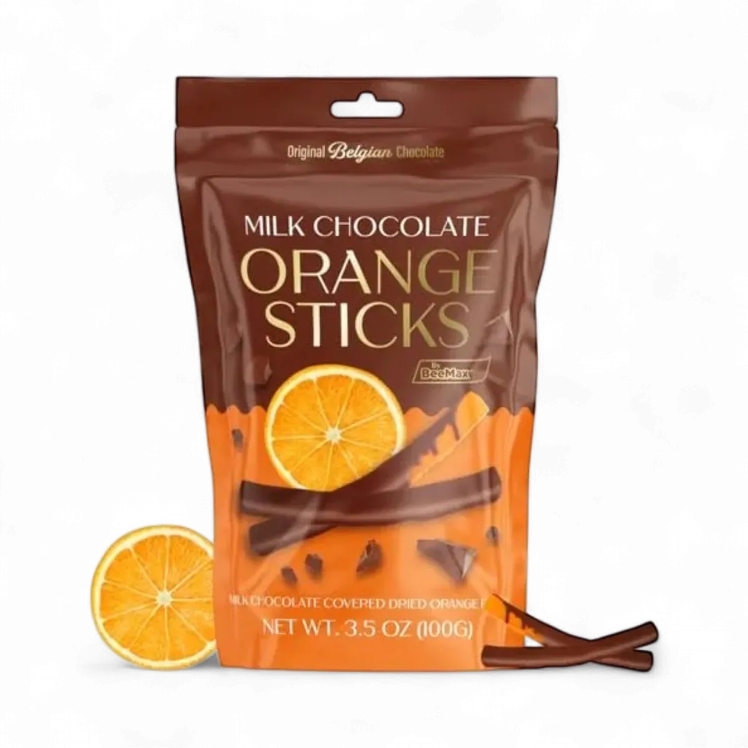 Beemax Milk Chocolate Orange Sticks 3.5oz