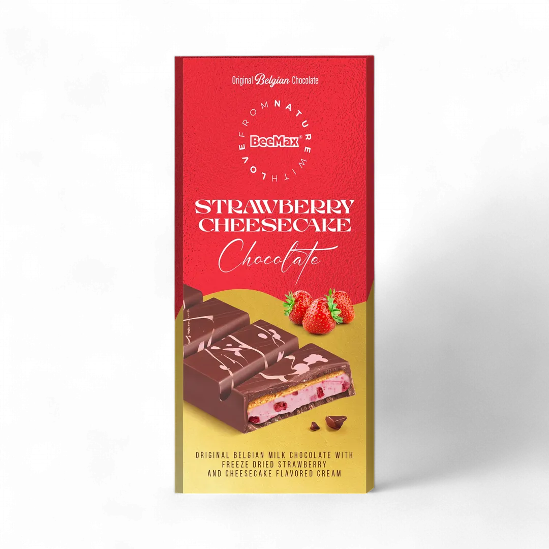 Beemax Milk Choc. & Strawberry Cheesecake Cream Bar 3.36oz