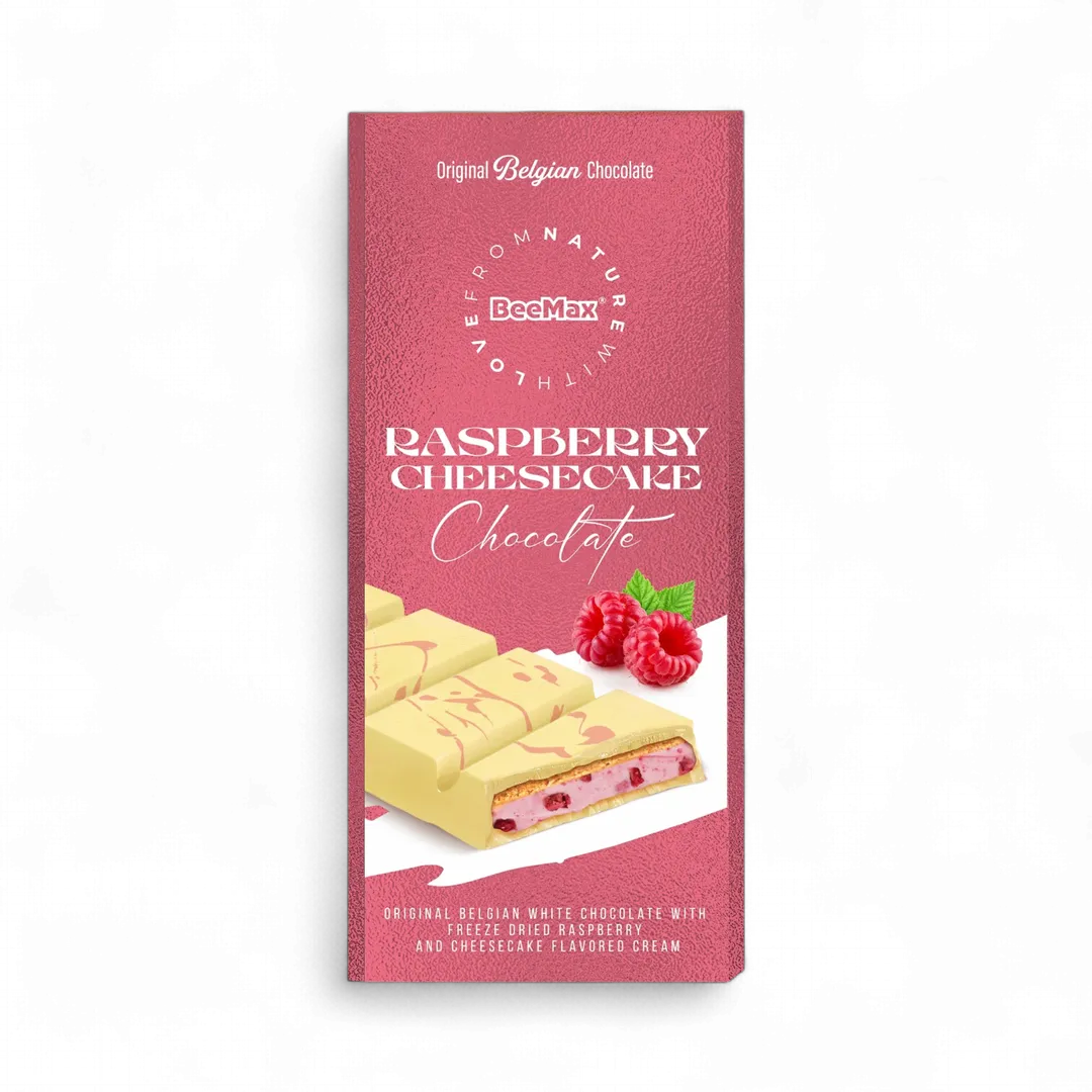 Beemax White Choc. & Raspberry Cheesecake Cream Bar 3.36oz