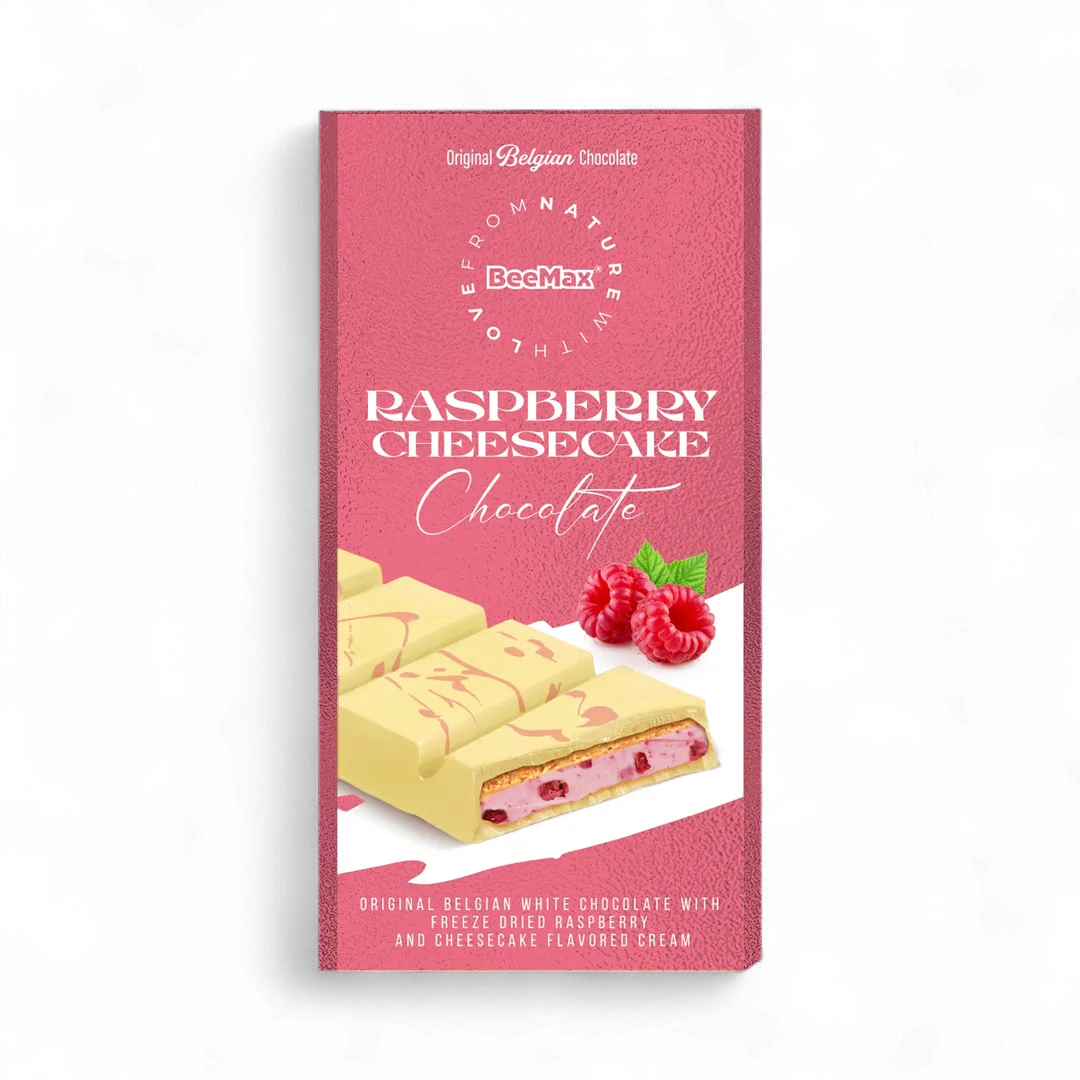 Beemax White Choc.& Raspberry Cheesecake Cream Bar 7oz