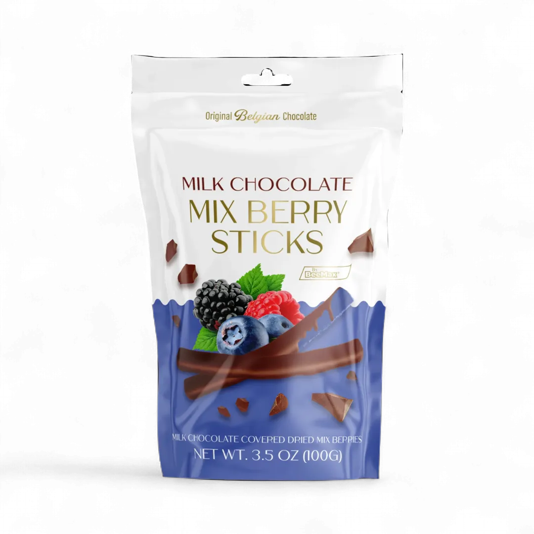 Milk Chocolate Covered Dried Mix Berry Sticks