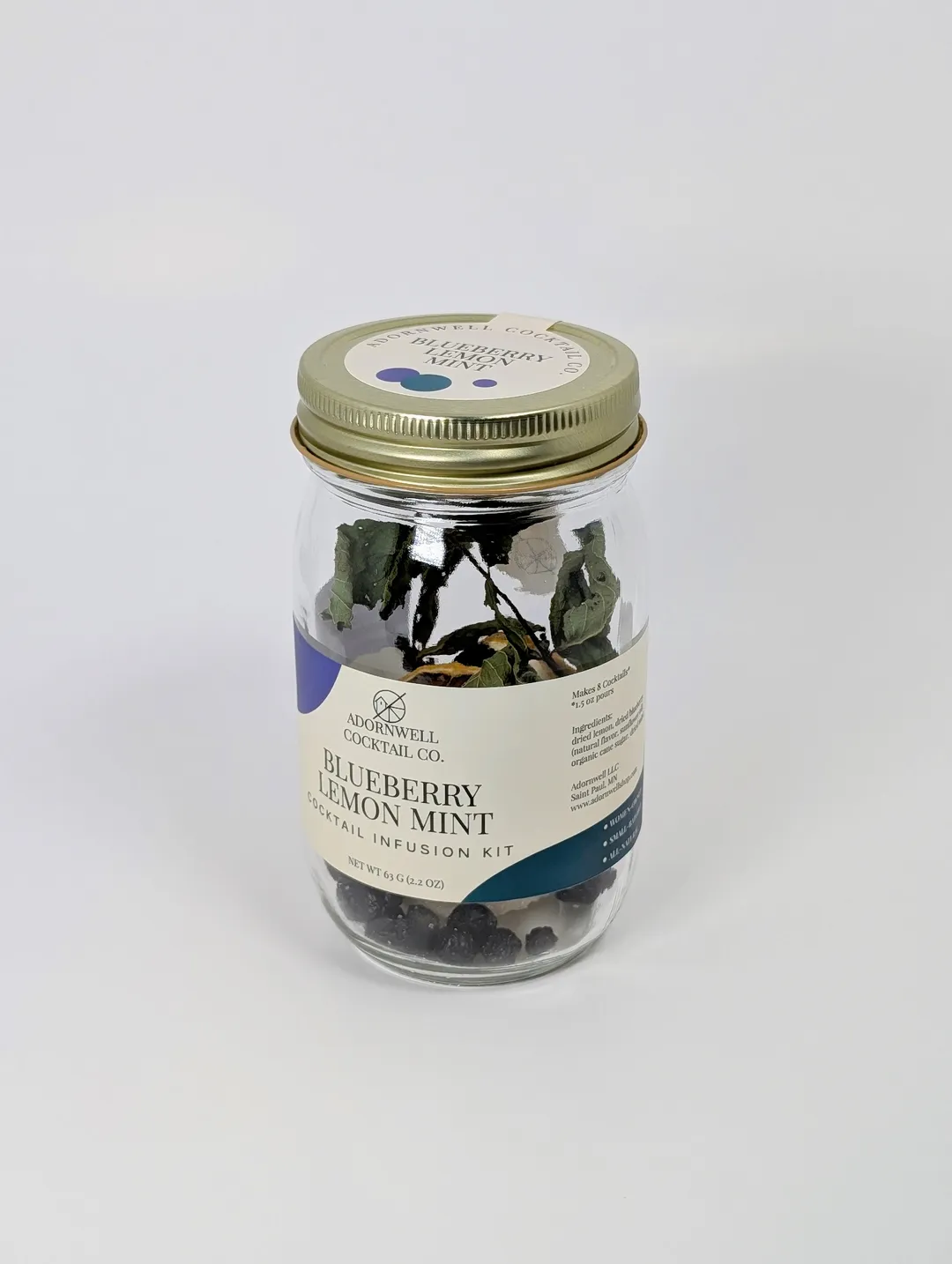 Blueberry Lemon Mint Cocktail Infusion Kit