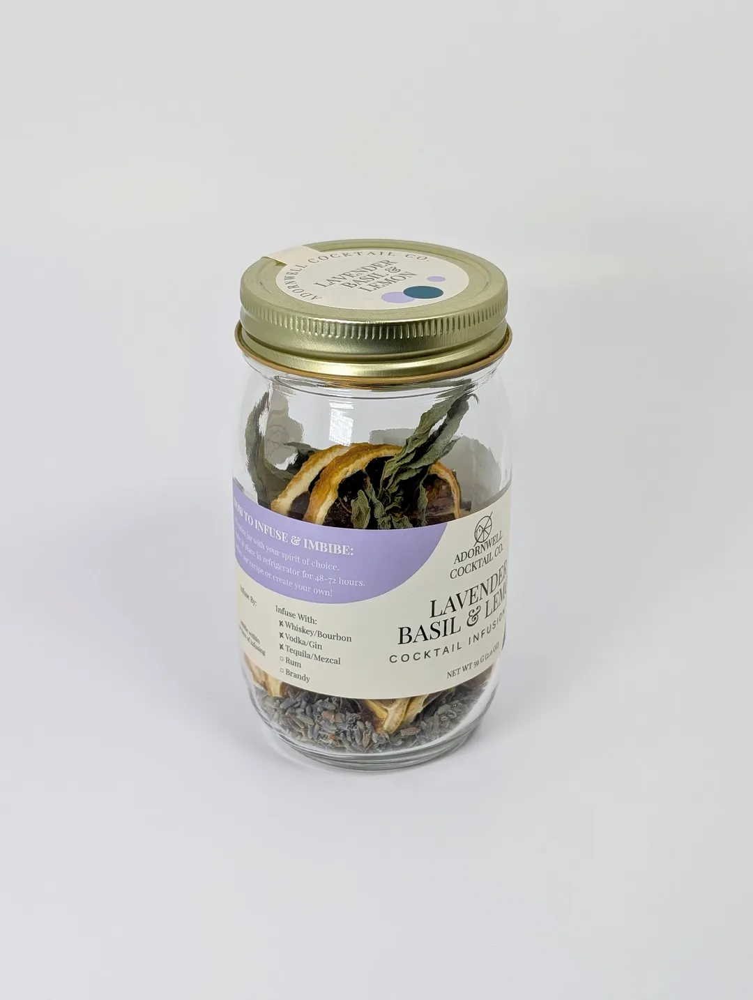 Lavender Basil & Lemon Cocktail Infusion Kit
