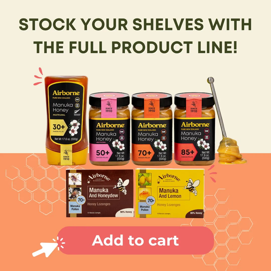 Manuka & Lemon Honey Lozenges | Cough Drops | Cold | 16 Ct