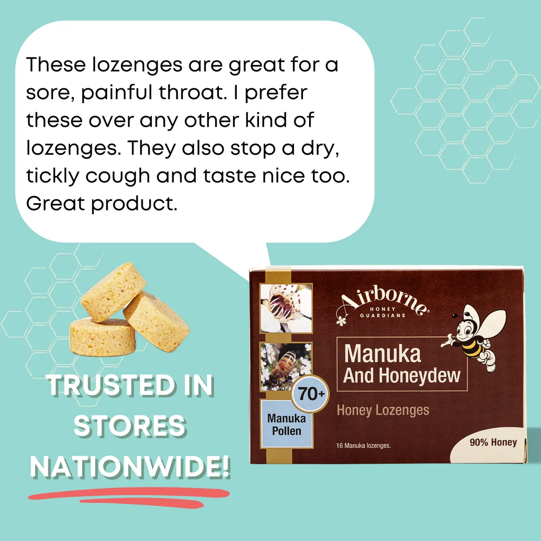 Manuka & Honeydew Honey Lozenges | Cough Drops | 16 Ct