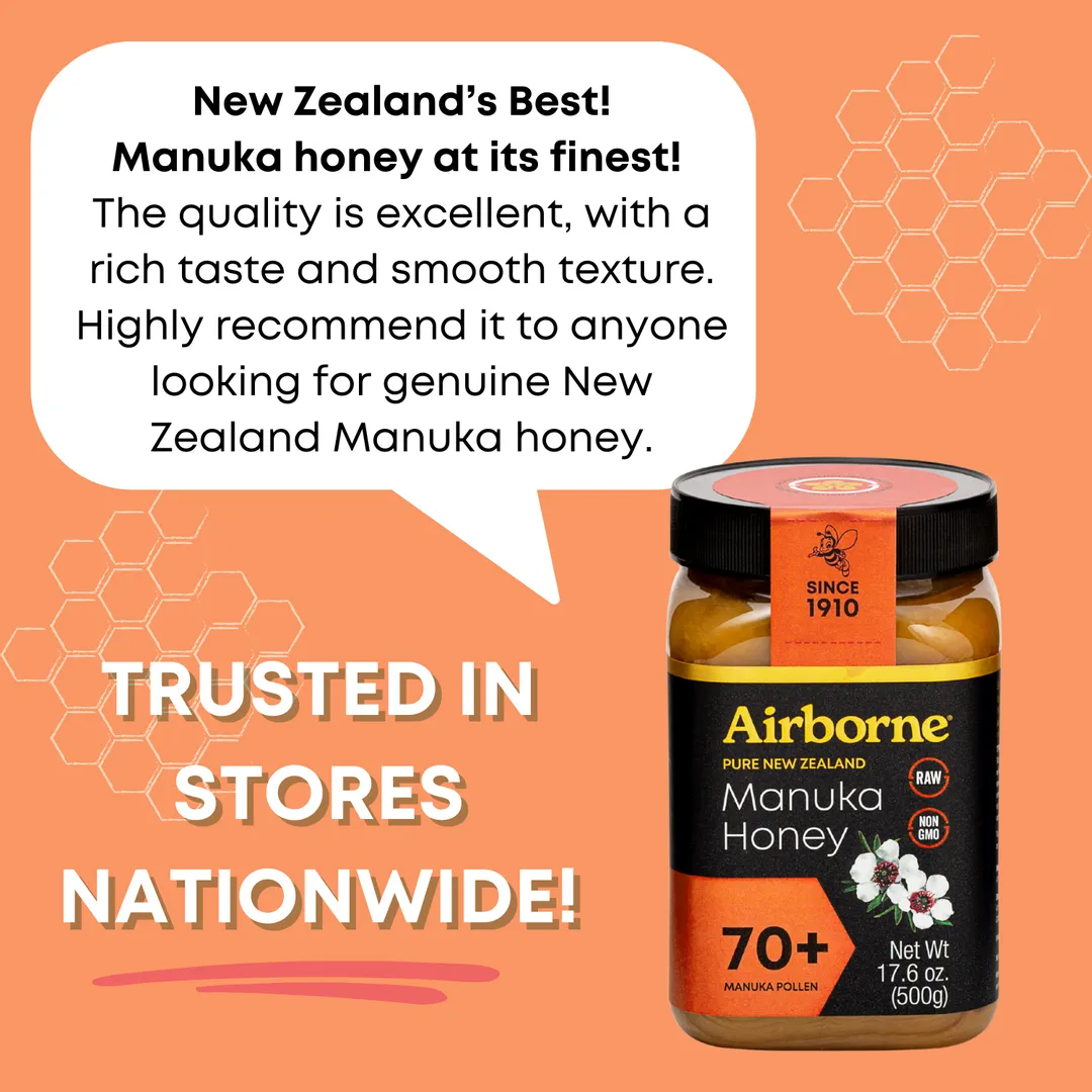 Manuka 70+ Monofloral Honey | Raw | Unfiltered | 17.6oz