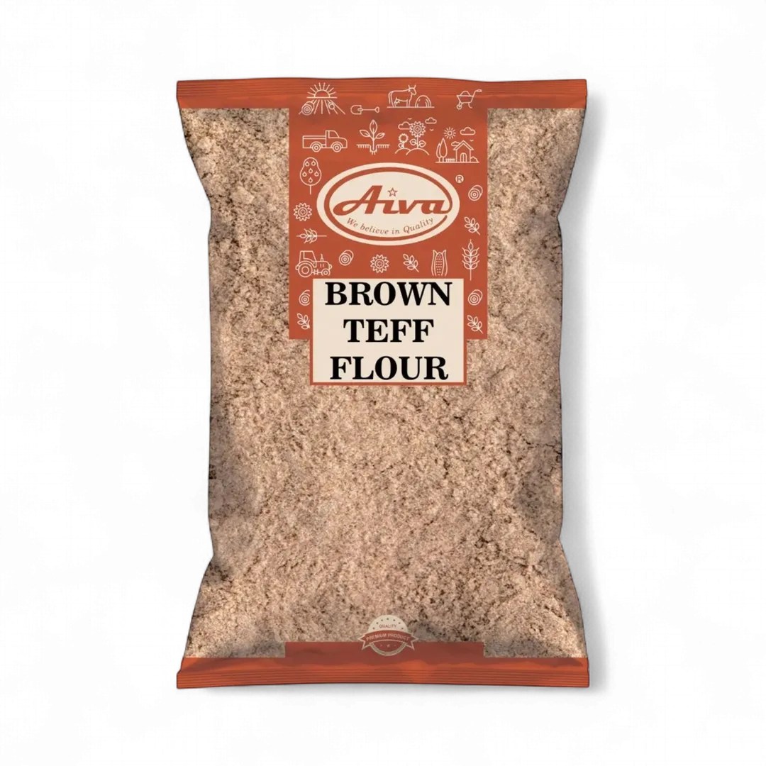Aiva Brown Teff Flour – Whole Grain Ancient Baking Flour for Bread, Pancakes, Wraps, Muffins & More